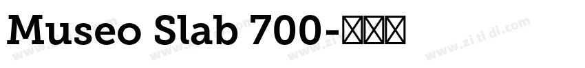 Museo Slab 700字体转换